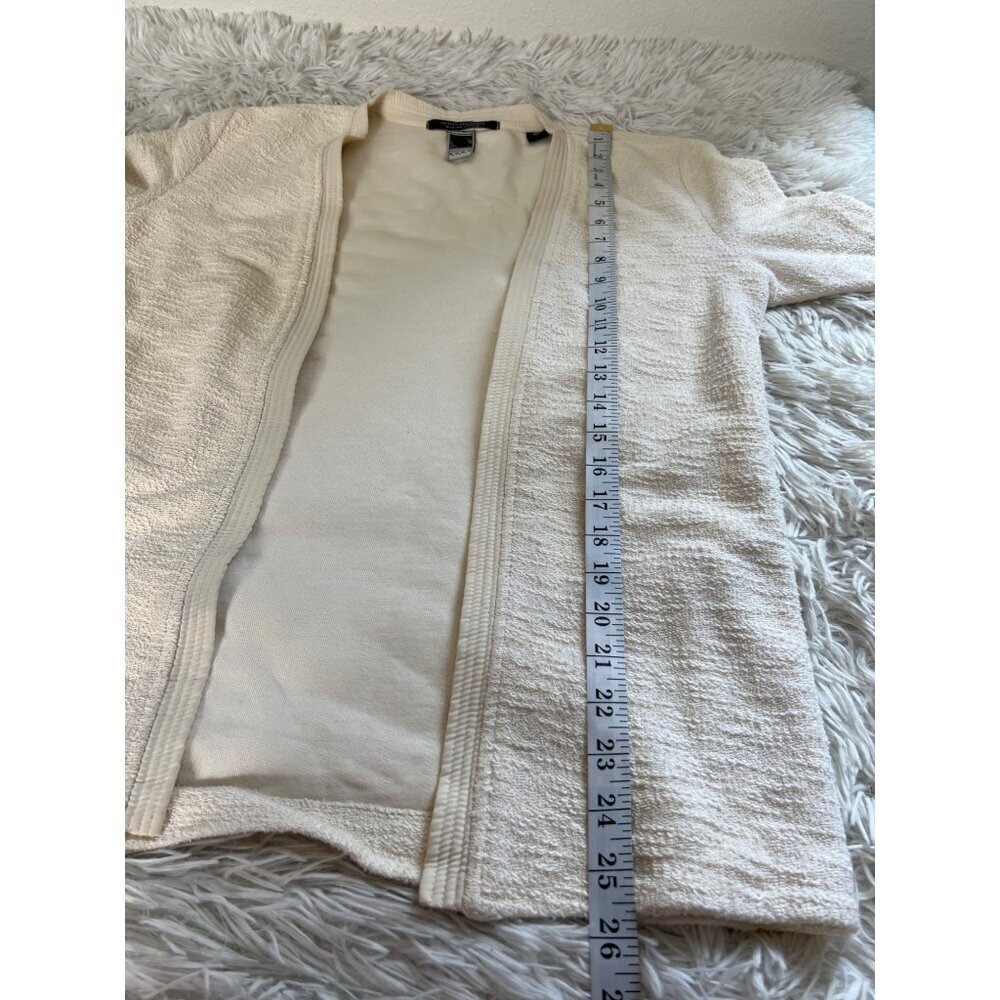 Scotch And Soda Maison Open Front Textured Cream … - image 6